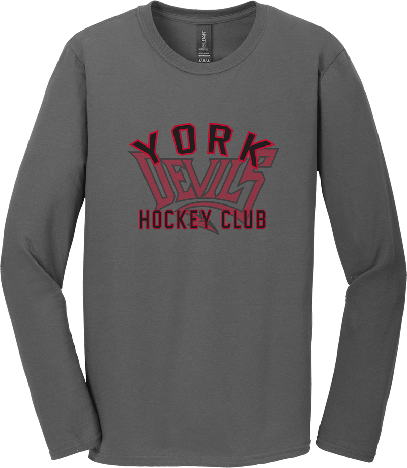 York Devils Softstyle Long Sleeve T-Shirt