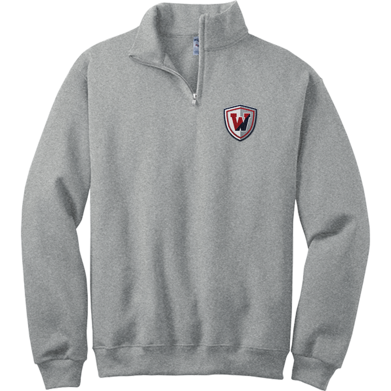 Wall Hockey NuBlend 1/4-Zip Cadet Collar Sweatshirt