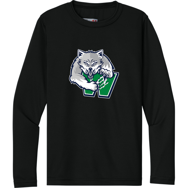 Woodbridge Wolfpack Youth Cooling Performance Long Sleeve Tee