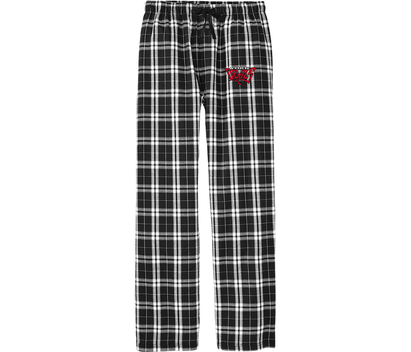 York Devils Flannel Plaid Pant