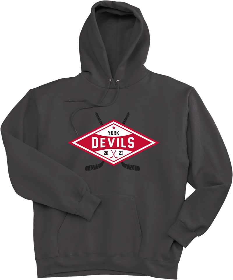 York Devils Ultimate Cotton - Pullover Hooded Sweatshirt