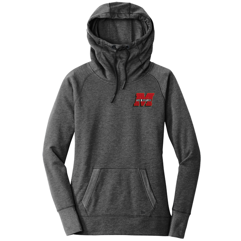 Team Maryland New Era Ladies Tri-Blend Fleece Pullover Hoodie