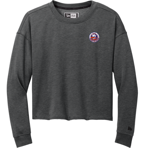 PAL Jr. Islanders New Era Ladies Tri-Blend Fleece Crop Crew