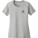 Randolph Middle School Ladies PosiCharge Tri-Blend Wicking Scoop Neck Raglan Tee