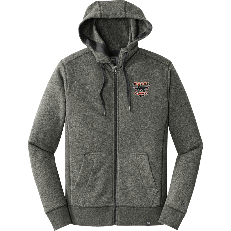 Biggby Bombers New Era French Terry Full-Zip Hoodie