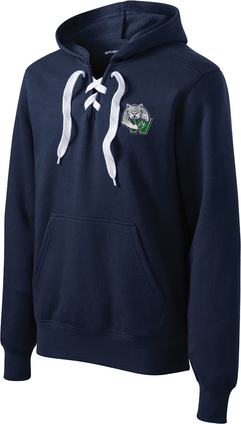 Woodbridge Wolfpack Lace Up Pullover Hooded Sweatshirt